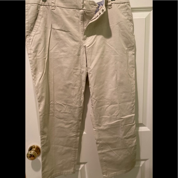 NWT jcp silver beige crop/ankle pants. - Picture 1 of 6